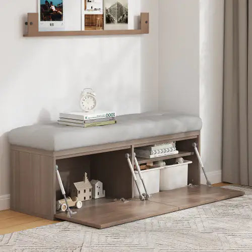 Stylish Storage Meets Functionality: Discover the 49-Inch Storage Table and Footstool