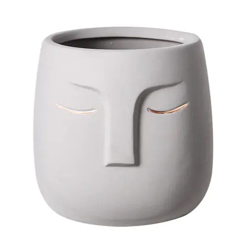 Ceramic Face Living Room Vase