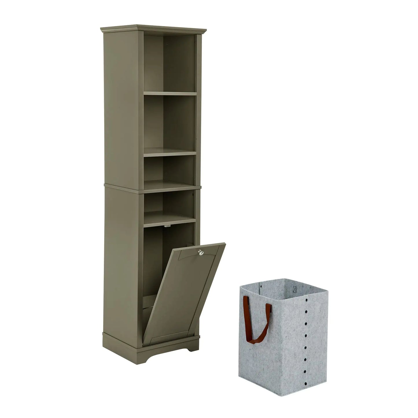 64 Inch High Bathroom Storage Cabi For Living Room, Bathroom, Home Officnete, Kitchen