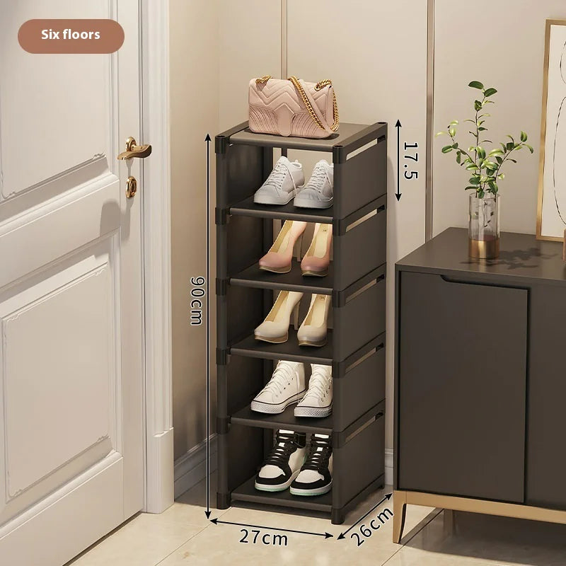 Simple Shoe Rack - Multi-Layer Space-Saving Storage Solution for Home Doorways